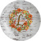 Floral Antler Melamine Plate (Personalized)