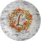 Floral Antler Melamine Plate (Personalized)