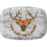 Floral Antler Melamine Platter (Personalized)