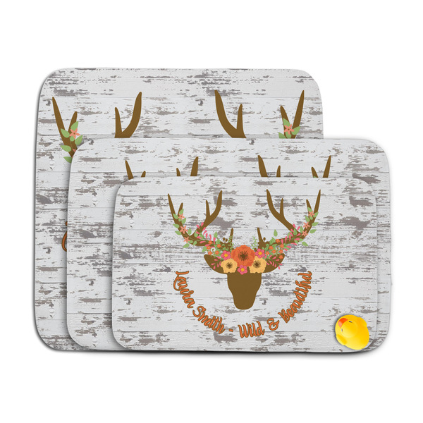 Floral Antler Memory Foam Bath Mat - MAIN PARENT