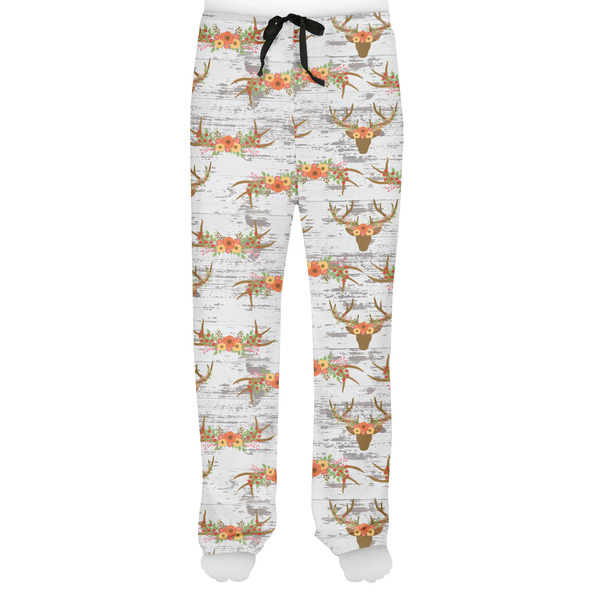 Floral Antler Men's Pjs Front - on model