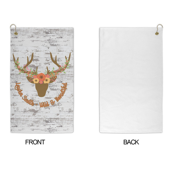 Floral Antler Microfiber Golf Towels - APPROVAL