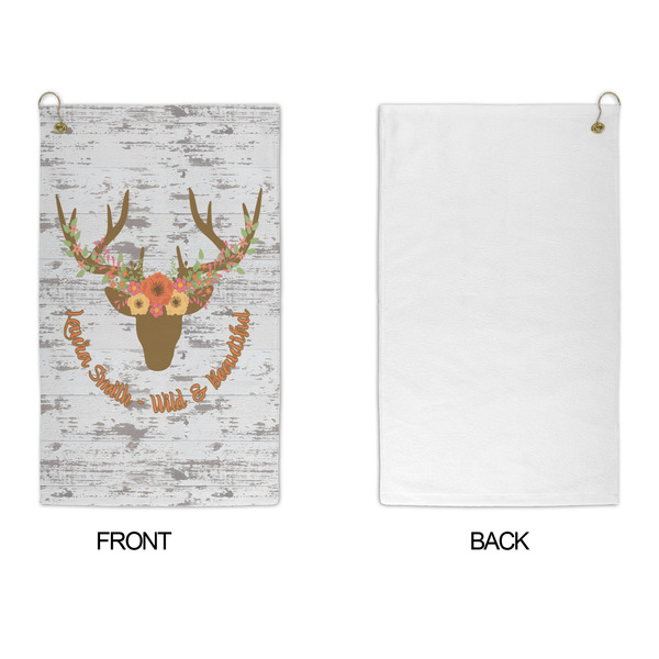 Floral Antler Microfiber Golf Towels - APPROVAL