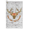 Floral Antler Microfiber Golf Towel - Large (Personalized)