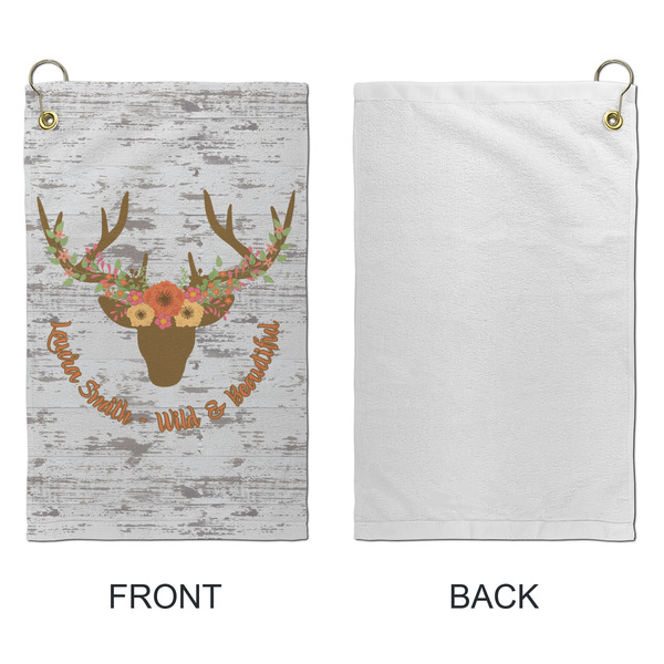 Floral Antler Microfiber Golf Towels - Small - APPROVAL