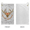 Floral Antler Microfiber Golf Towels - Small - APPROVAL