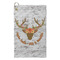 Floral Antler Microfiber Golf Towels - Small - FRONT
