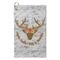 Floral Antler Microfiber Golf Towel - Small (Personalized)