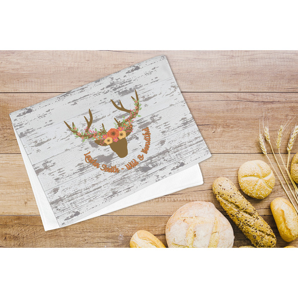 Floral Antler Microfiber Kitchen Towel - LIFESTYLE