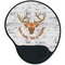 Floral Antler Mouse Pad with Wrist Support
