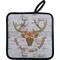 Floral Antler Pot Holder w/ Name or Text