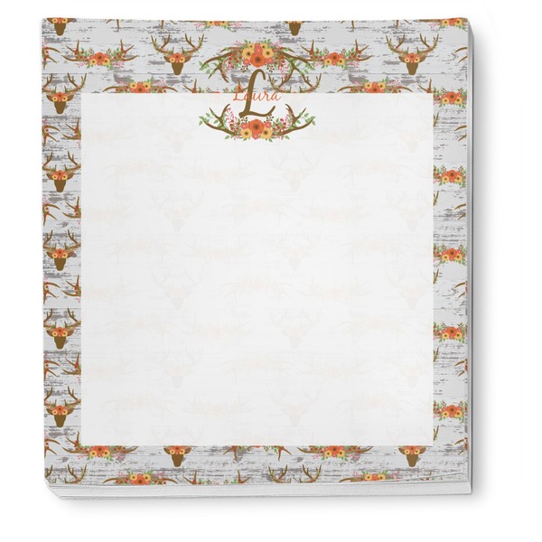 Floral Antler Notepad - Apvl