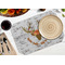 Floral Antler Octagon Placemat - Single front (LIFESTYLE) Flatlay