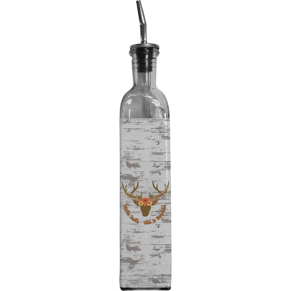 Custom Floral Antler Oil Dispenser Bottle (Personalized)
