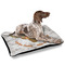 Floral Antler Outdoor Dog Beds - Large - IN CONTEXT