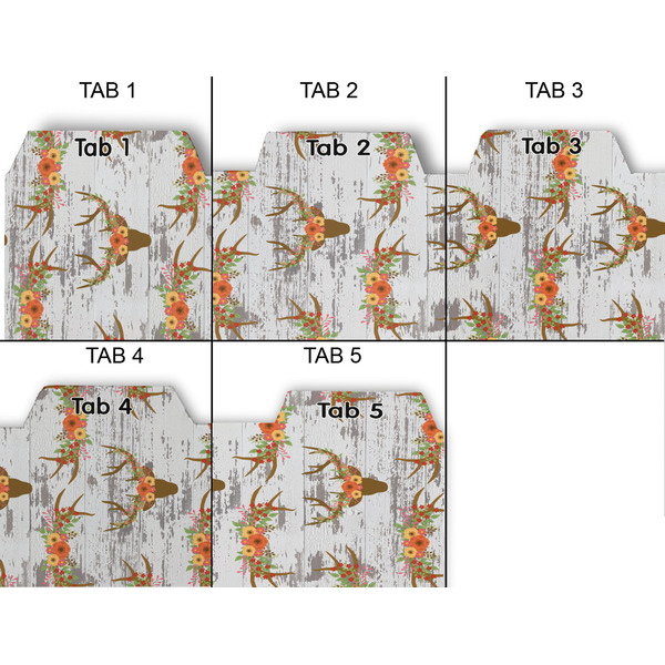 Floral Antler Page Dividers - Set of 5 - Approval