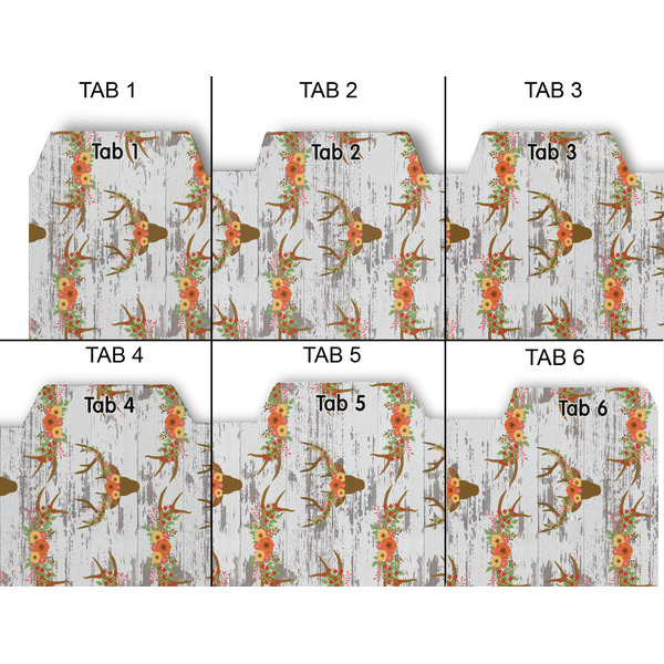 Floral Antler Page Dividers - Set of 6 - Approval