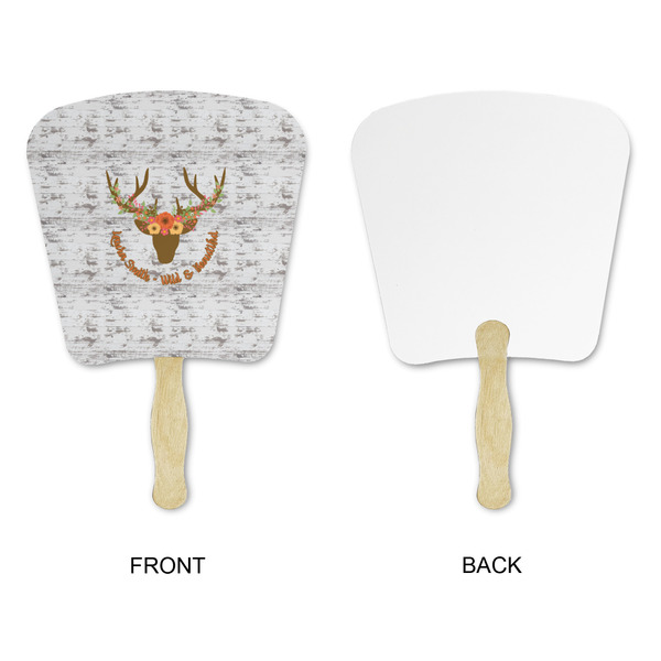 Floral Antler Paper Fans - Approval