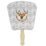 Floral Antler Paper Fan (Personalized)