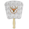 Floral Antler Paper Fan (Personalized)
