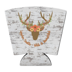 Floral Antler Party Cup Sleeve - with Bottom (Personalized)