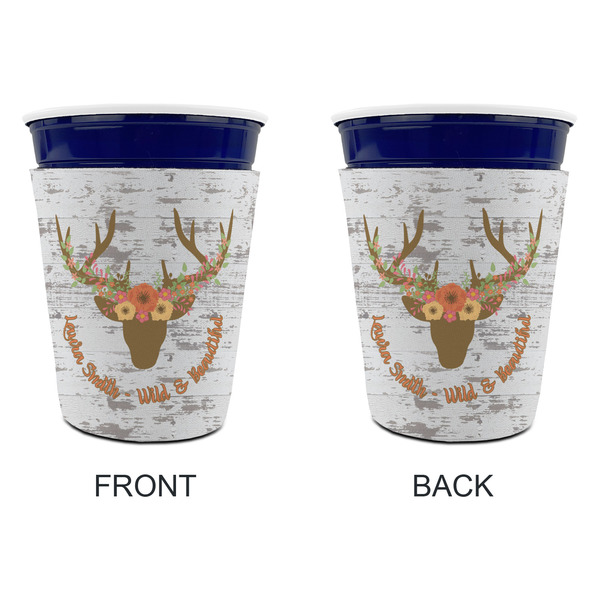 Floral Antler Party Cup Sleeves - without bottom - Approval