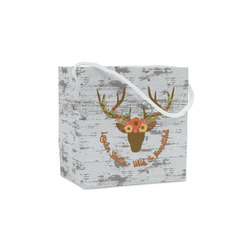 Floral Antler Party Favor Gift Bags - Matte (Personalized)