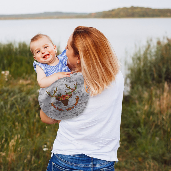 Floral Antler Peanut Shaped Burp - Lifestyle