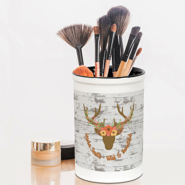 Floral Antler Pencil Holder - LIFESTYLE makeup