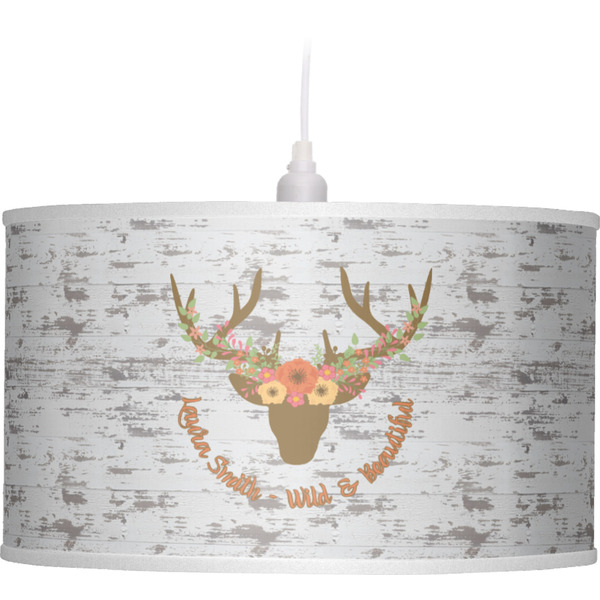 Floral Antler Pendant Lamp Shade