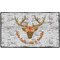 Floral Antler Door Mat - 60"x36" (Personalized)