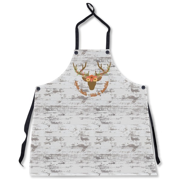 Floral Antler Personalized Apron