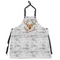 Floral Antler Apron Without Pockets w/ Name or Text