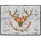 Floral Antler Personalized Door Mat - 24x18 (APPROVAL)