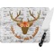 Floral Antler Personalized Glass Cutting Board