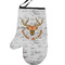 Floral Antler Personalized Oven Mitt - Left