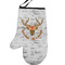 Floral Antler Left Oven Mitt (Personalized)