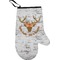 Floral Antler Personalized Oven Mitt