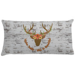 Floral Antler Pillow Case - King (Personalized)