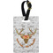 Floral Antler Personalized Rectangular Luggage Tag