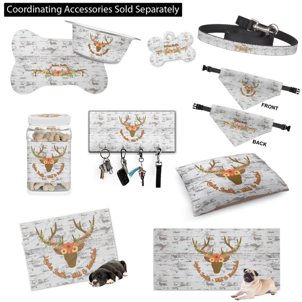 Floral Antler Customized Pet Accessories