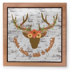 Floral Antler Pet Urn (Personalized)