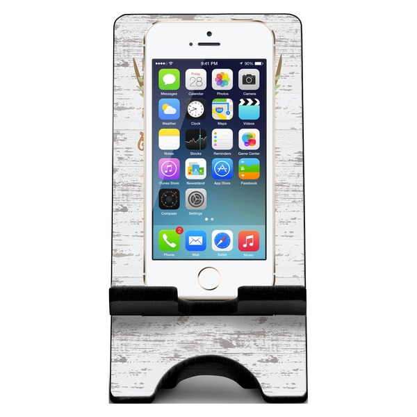 Floral Antler Phone Stand w/ Phone