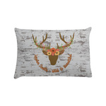 Floral Antler Pillow Case - Standard (Personalized)