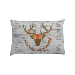 Floral Antler Pillow Case - Standard (Personalized)