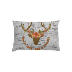Floral Antler Pillow Case - Toddler (Personalized)