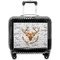 Floral Antler Pilot Bag Luggage with Wheels