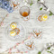 Floral Antler Plastic Party Appetizer & Dessert Plates - In Context