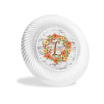 Floral Antler Plastic Party Appetizer & Dessert Plates - 6" (Personalized)