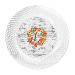 Floral Antler Plastic Party Dinner Plates - 10" (Personalized)